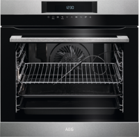 AEG BPK742320M Pyrolytic Oven + KMK761000M Microwave Built-In Combi Pack Stainless steel