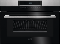 AEG BPK742320M Pyrolytic Oven + KMK761000M Microwave Built-In Combi Pack Stainless steel