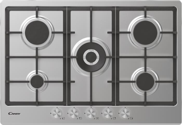 Candy CHG74WPX 74.5cm 5 Burner Gas Hob Stainless steel