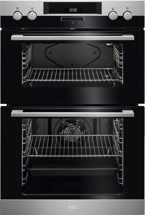 AEG DEK431010M 6000 Series Surroundcook with clean enamel cleaning Built-in Double Electric Oven Stainless steel