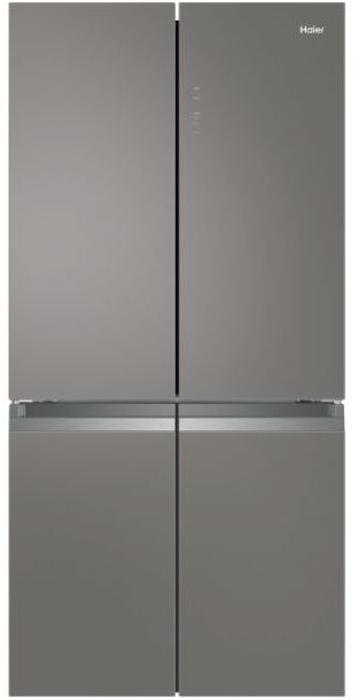 Haier HTF-540DGG7 4 doors, No Frost 528-Litres American Style Fridge Freezer Silver
