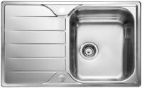 Rangemaster AL8001  Albion 1 bowl Polished Compact Inset Sink Stainless steel