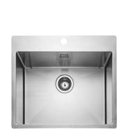 Rangemaster CSM60 Cosmo 1 bowl Polished Inset Sink Stainless steel