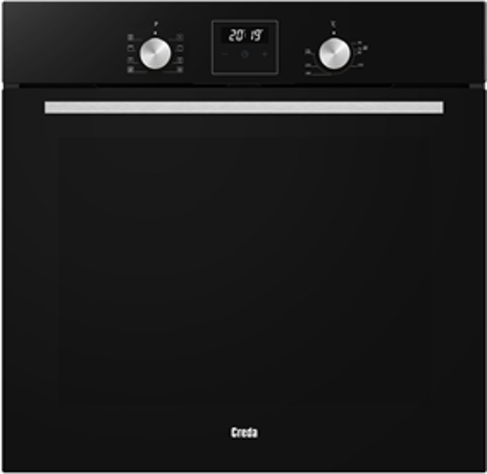 Creda C60BIMFBL Built In or Under Single Multifunction Built-in Single Electric Oven Black