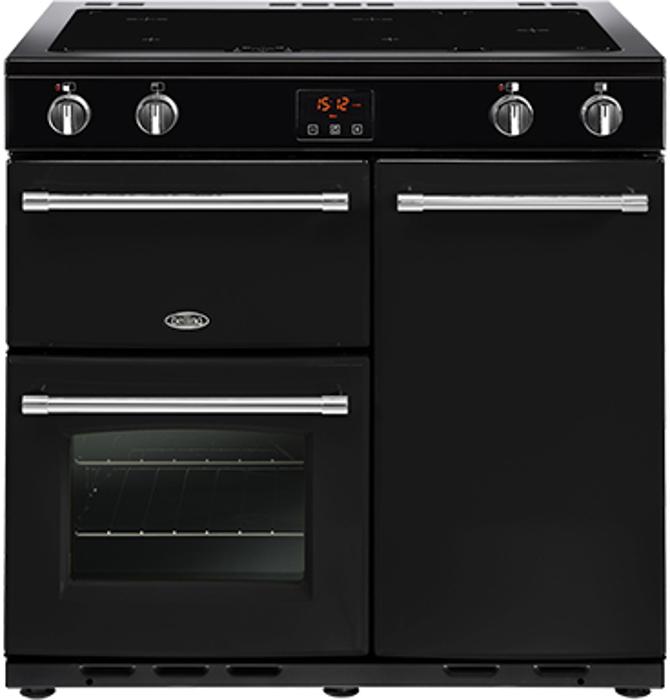 Belling Farmhouse 90EI b 90cm 444444130 Induction Range Cooker Black