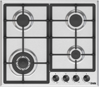Creda C60BIMFX Single Electric Oven + C60GFCWX 4 Burner Gas Hob Built-in Oven and Hob Pack Stainless steel