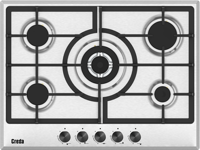 Creda C60BIFX Single Electric Fan Oven + C70GFCWX 5 Burner Gas Hob Built-in Oven and Hob Pack Stainless steel