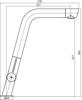 Carysil HS505B  Twin Lever Angled Tap Brushed Steel
