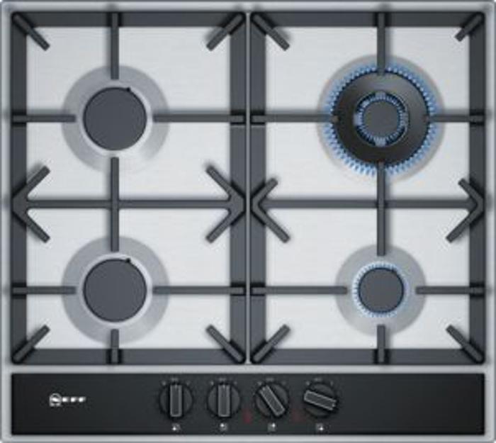 NEFF T26DA59N0 N70 60cm 4 Burner Gas Hob Stainless steel