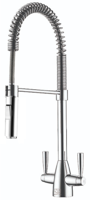 NS ELO0048 Spring down Twin lever Pull-Down Tap Chrome