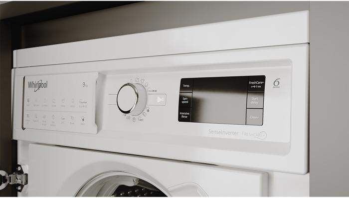 Whirlpool BIWMWG91485UK 9kg 1400spin Integrated Washing Machine White ...