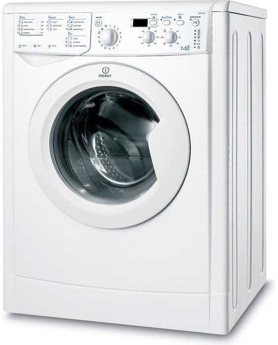 Indesit IWDD7123 60cm Freestanding Washer Dryer White