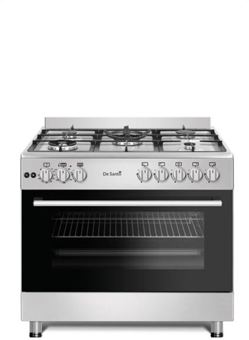 De Santii DS95GT-SS  90cm 5 Burner Gas Hob Gas Range Cooker Stainless steel
