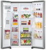 LG GSLV50PZXL Frost Free 635-Litres 91.3cm  Plumbed In Ice & Water Dispenser American Style Fridge Freezer Shiny Steel