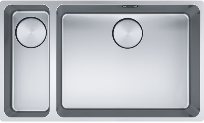 Franke Mythos MYX 160-50-16 ( 122.0606.920 ) Left hand small bowl 1.5 Bowl Undermount Sink Stainless steel