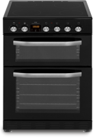 Newworld NWTOP63DCB 60cm Double Oven Freestanding Electric Cooker Black