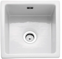 Caple Berkshire 1 Bowl ( Inset or Undermounted ) Including CPK1501 Waste & Overflow Undermount Sink White
