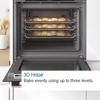 Bosch HBS573BB0B Series 4 60 x 60cm Built-in Single Electric Oven Black