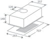 Prima PRCH701 73cm Canopy Hood Grey