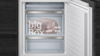 Siemens KI86SAFE0G iQ500  freezer at bottom 177.2 x 55.8 cm flat hinge 60/40 split Integrated Fridge Freezer White
