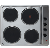 Montpellier SP601X Solid-Plate Electric Hob Stainless steel