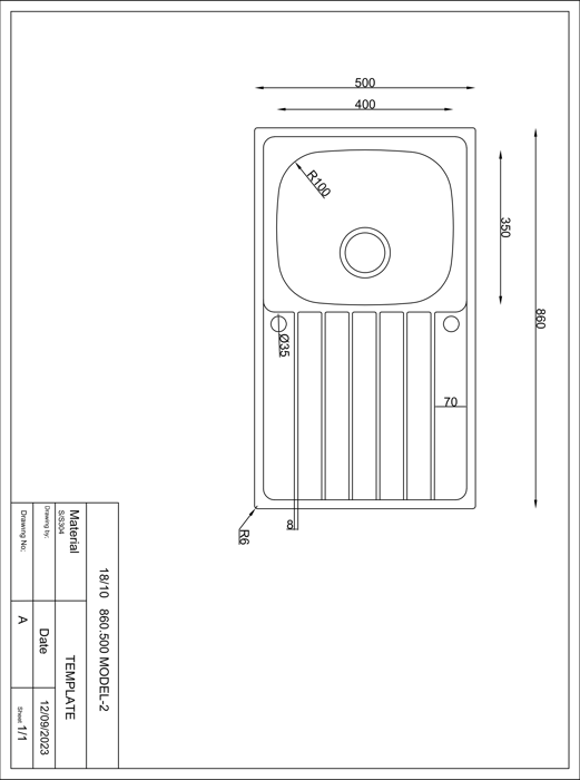 1810 BILANCIOUNO 860i Rev Single Bowl /430 + Francis Pegler 4J4011