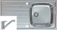 1810 BILANCIOUNO 965i Rev Single Bowl + HS605 Tap /431 Sink and Tap Stainless steel