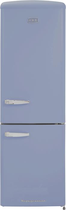 CDA FLORENCE-SEAHOLLY Retro 60cm  60/40 Freestanding Fridge-Freezer 