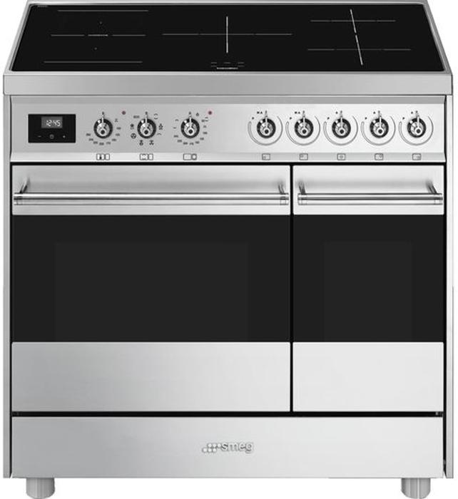 Smeg C92IMX9 90cm Double Cavity with Induction Hob Induction Range Cooker Stainless steel