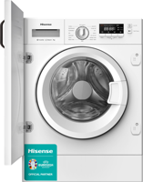 Hisense WF3M741BWI 7kg 1400 Spin and Steam Integrated Washing Machine White