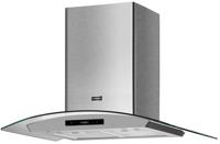 Stoves ST 600 GH 444410720 60cm curved glass hood with 3 fan speeds + booster, digital controls and two LED lights. Hood Stainless steel