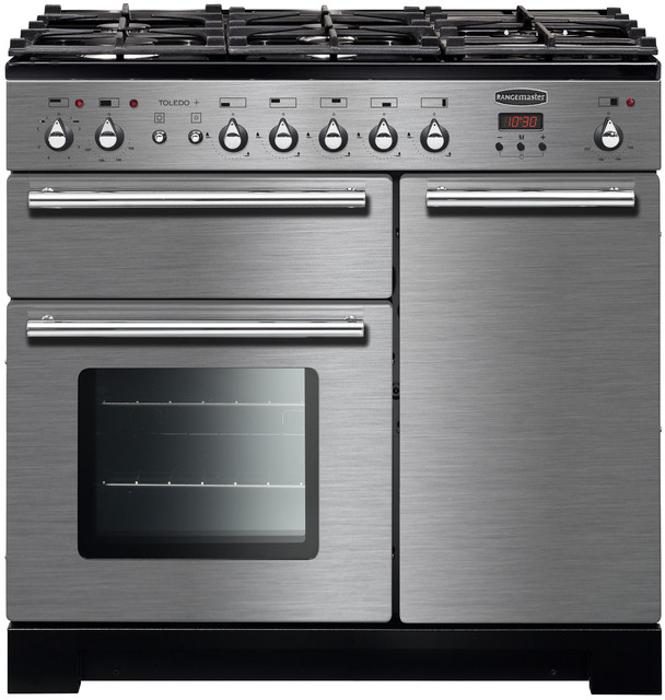 rangemaster toledo 90 dual fuel stainless steel