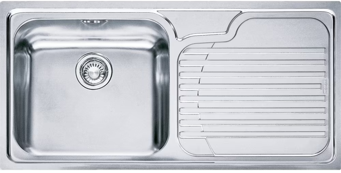 Franke Galassia GAX 611 RHD 101.0305.141 with Waste & Clips ( GAX611R ) Inset Sink Stainless steel