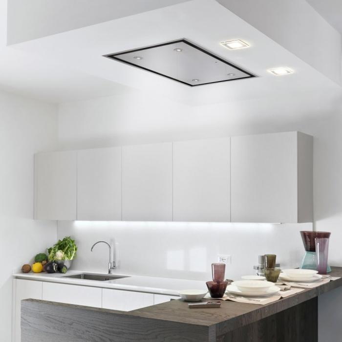 Luxair LA-90-DELUX-BR-SS 90cm x 60cm Brushless Motor Ceiling Hood ...