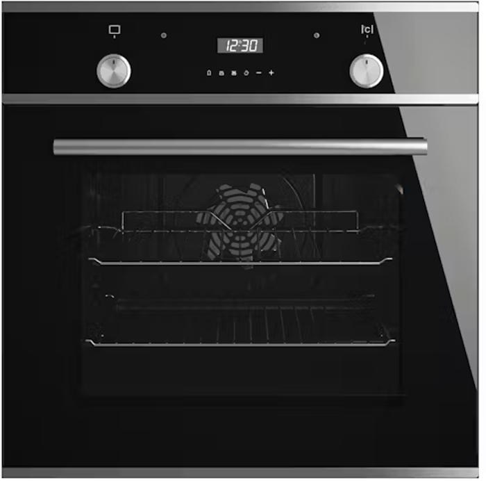 CATA UBOVFP58SS 60cm Aria Soft Close Multifunction Builtin Single Electric Oven Black Built In