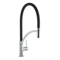 Carysil HS925B-BK Single Lever with pull out hose spray Tap Black / Brushed