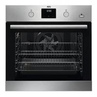 AEG MBE2658SEM 8000 26 Litres Built-in Microwave + BEX33501EM Built-in Single Electric Oven Built-In Combi Pack Black / Stainless Steel