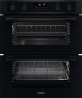 Zanussi ZPCNA7KN Series 40 AirFry Built-Under Double Electric Oven Black