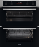 Zanussi ZPCNA7XN  Series 40 AirFry Built-Under Double Electric Oven Stainless steel
