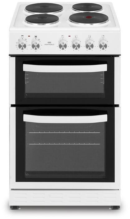 Newworld NWMID54DEW 50cm Double Oven Electric Freestanding Electric Cooker White