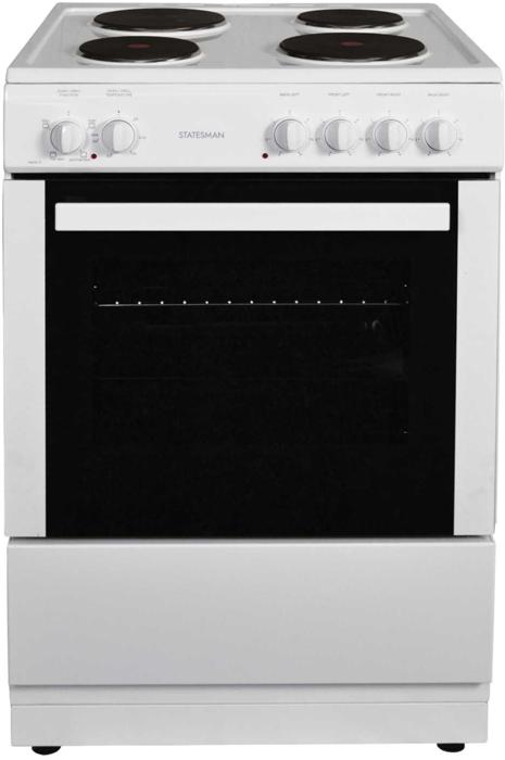 Statesman NAPIER60EW 60cm Single Cavity Freestanding Electric Cooker White