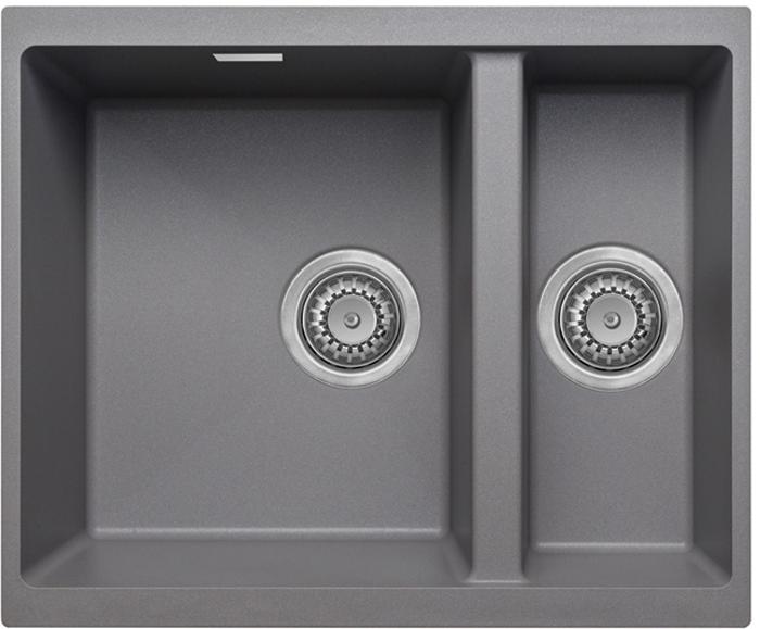 Carysil EN50REV-GR Reversible Enigma 1.5 Bowl Undermount Sink Graphite Grey