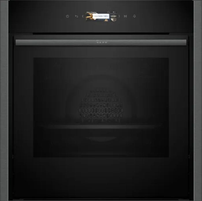 NEFF B54CR31G0B N 70 60 x 60 cm Slide & Hide Built-in Single Electric Oven Graphite Grey