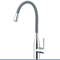 Clearwater MO2CPGREY Morpho Single Lever Flex Spout Tap Grey / Chrome
