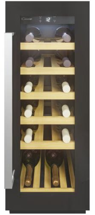 Candy CCVB 30 UK/1  1 zones, 20 bottles, Smart contents, Light LED  (CCVB30 ) Wine Cooler Black