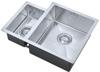1810 Zenduo Contratto 160/340U BBR /280 1.5 Bowl Undermount Sink Satin Finish