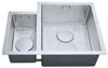 1810 Zenduo Contratto 160/340U BBR /280 1.5 Bowl Undermount Sink Satin Finish