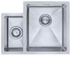 1810 Zenduo Contratto 160/340U BBR /280 1.5 Bowl Undermount Sink Satin Finish