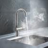 Montpellier OneStream Swan Spout Hot Boiling Water Tap Brushed Steel