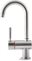 Montpellier OneStream Swan Spout Hot Boiling Water Tap Brushed Steel